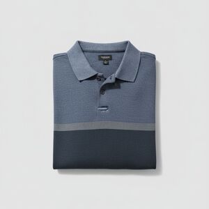 Van Heusen Two-Tone Blue Polo Shirt